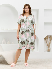 Изображение товара «Женский халат (на молнии) из махры «Мимино [хаки]» арт 86622» из магазина «Ивановский-Текстиль.РФ»