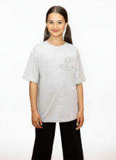 Изображение товара «Футболка для девочки из кулирки «Успех-7.1 [кармеланж]» арт 85537» из магазина «Ивановский-Текстиль.РФ»