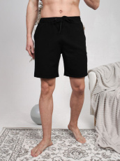 Изображение товара «Мужские шорты из футера с лайкрой «Шм-02 (черный)» арт 84030» из магазина «Ивановский-Текстиль.РФ»