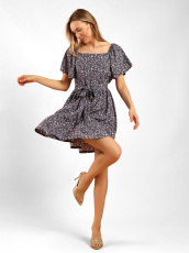 Изображение товара «Женское платье из штапеля «Леди шарм-1 [серый]» арт 84209» из магазина «Ивановский-Текстиль.РФ»