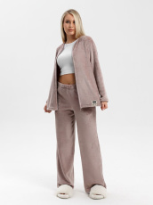 Изображение товара «Женский костюм (куртка+брюки) из велсофта «Мисти-2 [капучино]» арт 86393» из магазина «Ивановский-Текстиль.РФ»
