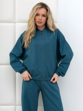 Изображение товара «Женский бомбер из футера 2х нитки с полиэстером «Баланс-1 [минеральный]» арт 88863» из магазина «Ивановский-Текстиль.РФ»