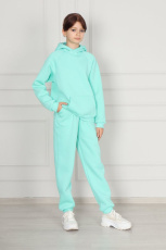 Изображение товара «Костюм для девочки (худи+брюки) из футера с начесом «7009ск12-106» арт 79874» из магазина «Ивановский-Текстиль.РФ»