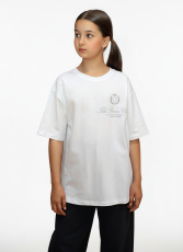 Изображение товара «Футболка для девочки из кулирки «Успех-7 [белый]» арт 85538» из магазина «Ивановский-Текстиль.РФ»