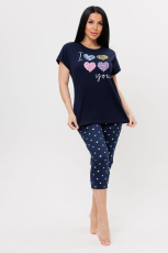 Изображение товара «Женский костюм (футболка+бриджи) из кулирки «1922/1» арт 87708» из магазина «Ивановский-Текстиль.РФ»