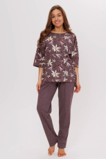 Изображение товара «Женский костюм (футболка+брюки) из кулирки «1798/1» арт 82771» из магазина «Ивановский-Текстиль.РФ»