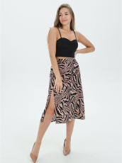 Изображение товара «Женская юбка из милано «Хельга [зебра бежевая]» арт 83915» из магазина «Ивановский-Текстиль.РФ»