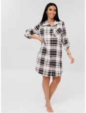 Изображение товара «Женский халат (на пуговицах) из кулирки «Х-150 (К) (белый)» арт 87859» из магазина «Ивановский-Текстиль.РФ»