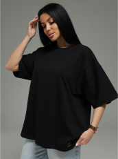 Изображение товара «Женская футболка из кулирки с лайкрой пенье «Анита-3 [черный]» арт 88322» из магазина «Ивановский-Текстиль.РФ»