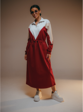 Изображение товара «Женское платье из футера с лайкрой пенье «Одри [бордо]» арт 85724» из магазина «Ивановский-Текстиль.РФ»