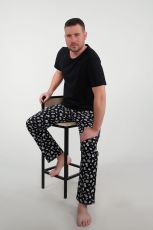 Изображение товара «Мужская пижама (с брюками) из кулирки «88048» арт 69647» из магазина «Ивановский-Текстиль.РФ»