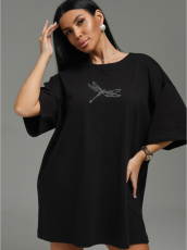 Изображение товара «Женская футболка из кулирки «Ноэль [стрекоза]» арт 84545» из магазина «Ивановский-Текстиль.РФ»