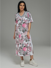 Изображение товара «Женское платье из футера с лайкрой «Либретта [пудра]» арт 89771» из магазина «Ивановский-Текстиль.РФ»