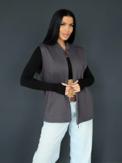 Изображение товара «Женский жилет из футера с мехом «2247/1» арт 86764» из магазина «Ивановский-Текстиль.РФ»