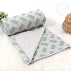 Изображение товара «Одеяло-покрывало из трикотажа «Домино серые» арт 83077» из магазина «Ивановский-Текстиль.РФ»