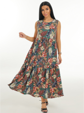 Изображение товара «Женский сарафан из кулирки «Нежность [изумруд]» арт 84017» из магазина «Ивановский-Текстиль.РФ»