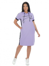 Изображение товара «Женское платье из футера «Хелена [сиреневый]» арт 83475» из магазина «Ивановский-Текстиль.РФ»