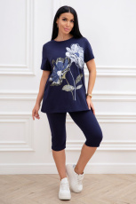 Изображение товара «Женский костюм (футболка+бриджи) из кулирки «102» арт 85572» из магазина «Ивановский-Текстиль.РФ»