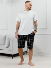 Изображение товара «Мужские шорты из кулирки «Тор-2.1 [клетка линеарная]» арт 89475» из магазина «Ивановский-Текстиль.РФ»