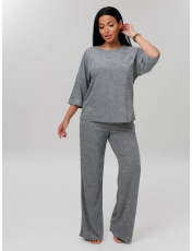 Изображение товара «Женский костюм (лонгслив+брюки) из махры «К- 217 (М) (темно-серый)» арт 86978» из магазина «Ивановский-Текстиль.РФ»
