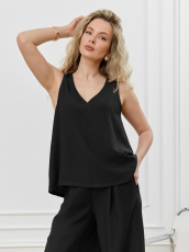 Изображение товара «Женская блузка из фактурного полотна «Ясмина-2 [черный]» арт 89667» из магазина «Ивановский-Текстиль.РФ»