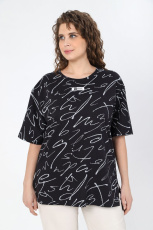 Изображение товара «Женская футболка из кулирки «Мода-1 [черный]» арт 83346» из магазина «Ивановский-Текстиль.РФ»