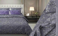 Изображение товара «Постельное бельё из бязи «Валенсия-202 (сине-сиреневый)» арт 87037» из магазина «Ивановский-Текстиль.РФ»