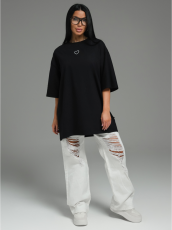 Изображение товара «Женская футболка из кулирки пенье «Марта [черный]» арт 83264» из магазина «Ивановский-Текстиль.РФ»