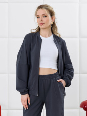 Изображение товара «Женский бомбер из футера 2х нитки с полиэстером «Баланс-1 [фуме]» арт 88244» из магазина «Ивановский-Текстиль.РФ»