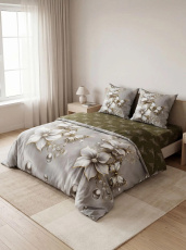Изображение товара «Постельное бельё из поплина «Жемчуг» арт 90052» из магазина «Ивановский-Текстиль.РФ»