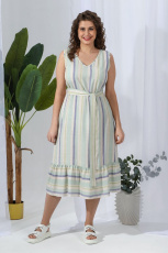 Изображение товара «Женский сарафан из штапеля «Меридиан-2 [зеленый]» арт 82664» из магазина «Ивановский-Текстиль.РФ»