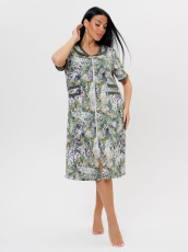 Изображение товара «Женский халат (на молнии) из кулирки «2032» арт 87223» из магазина «Ивановский-Текстиль.РФ»