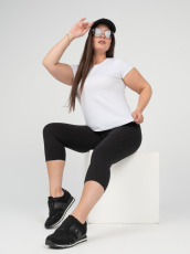 Изображение товара «Женские капри из кулирки с лайкрой «215хл2632 [бордо]» арт 88255» из магазина «Ивановский-Текстиль.РФ»