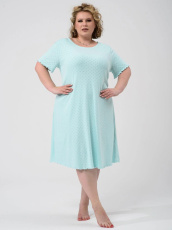 Изображение товара «Женская сорочка из рибаны «Шарм 2433-Рн (ментол)» арт 87773» из магазина «Ивановский-Текстиль.РФ»