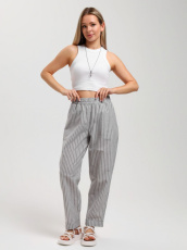 Изображение товара «Женские брюки из плательной ткани «Летний день-1 [серый]» арт 85054» из магазина «Ивановский-Текстиль.РФ»
