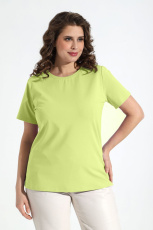 Изображение товара «Женская футболка из кулирки с лайкрой «Базис-4 [лимонный]» арт 90010» из магазина «Ивановский-Текстиль.РФ»