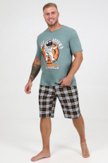 Изображение товара «Мужской костюм (футболка+шорты) из кулирки «5037кш-109» арт 80267» из магазина «Ивановский-Текстиль.РФ»