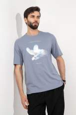 Изображение товара «Мужская футболка из кулирки «Герой-4 [серый]» арт 83415» из магазина «Ивановский-Текстиль.РФ»