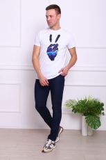 Изображение товара «Мужская футболка из кулирки «82014» арт 59511» из магазина «Ивановский-Текстиль.РФ»