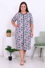 Изображение товара «Женский халат (на молнии) из кулирки «6285» арт 51750» из магазина «Ивановский-Текстиль.РФ»