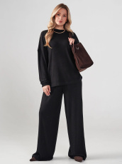 Изображение товара «Женский костюм (лонгслив+брюки) из лапши «Ангора 2412-л (черный)» арт 86683» из магазина «Ивановский-Текстиль.РФ»