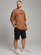 Изображение товара «Мужская футболка из кулирки «Сидней-4 [коричневый]» арт 85061» из магазина «Ивановский-Текстиль.РФ»