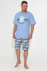 Изображение товара «Мужской костюм (футболка+шорты) из кулирки «5036кш-105» арт 80274» из магазина «Ивановский-Текстиль.РФ»