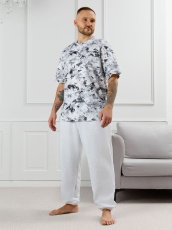 Изображение товара «Мужская футболка из кулирки «Олимп-5 [разноцветный]» арт 87649» из магазина «Ивановский-Текстиль.РФ»