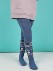 Изображение товара «Набор колготок для девочки (3 шт) «С885 [джинс]» арт 75697» из магазина «Ивановский-Текстиль.РФ»