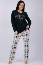 Изображение товара «Женская пижама (футболка+брюки) из футера с начесом «Шампань» арт 86804» из магазина «Ивановский-Текстиль.РФ»