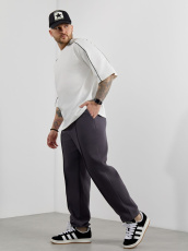 Изображение товара «Мужские брюки из интерлока-пике «Интер-3 [графитовый]» арт 89470» из магазина «Ивановский-Текстиль.РФ»