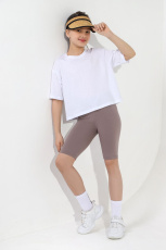 Изображение товара «Бриджи для девочки из кулирки с лайкрой «Для девочки №5 [капучино]» арт 83401» из магазина «Ивановский-Текстиль.РФ»