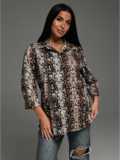 Изображение товара «Женская туника из кулирки «Жанетта [питон]» арт 80632» из магазина «Ивановский-Текстиль.РФ»