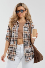 Изображение товара «Женская рубашка из кулирки «36989» арт 86968» из магазина «Ивановский-Текстиль.РФ»